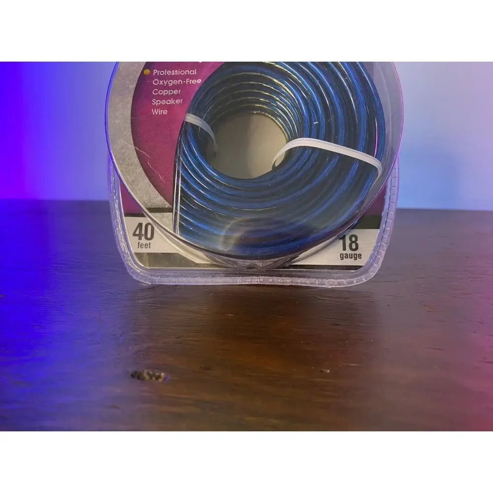 Scosche KS1840B - 18 Gauge Platinum Series Blue Speaker Wire Spool (40 ft.) NEW